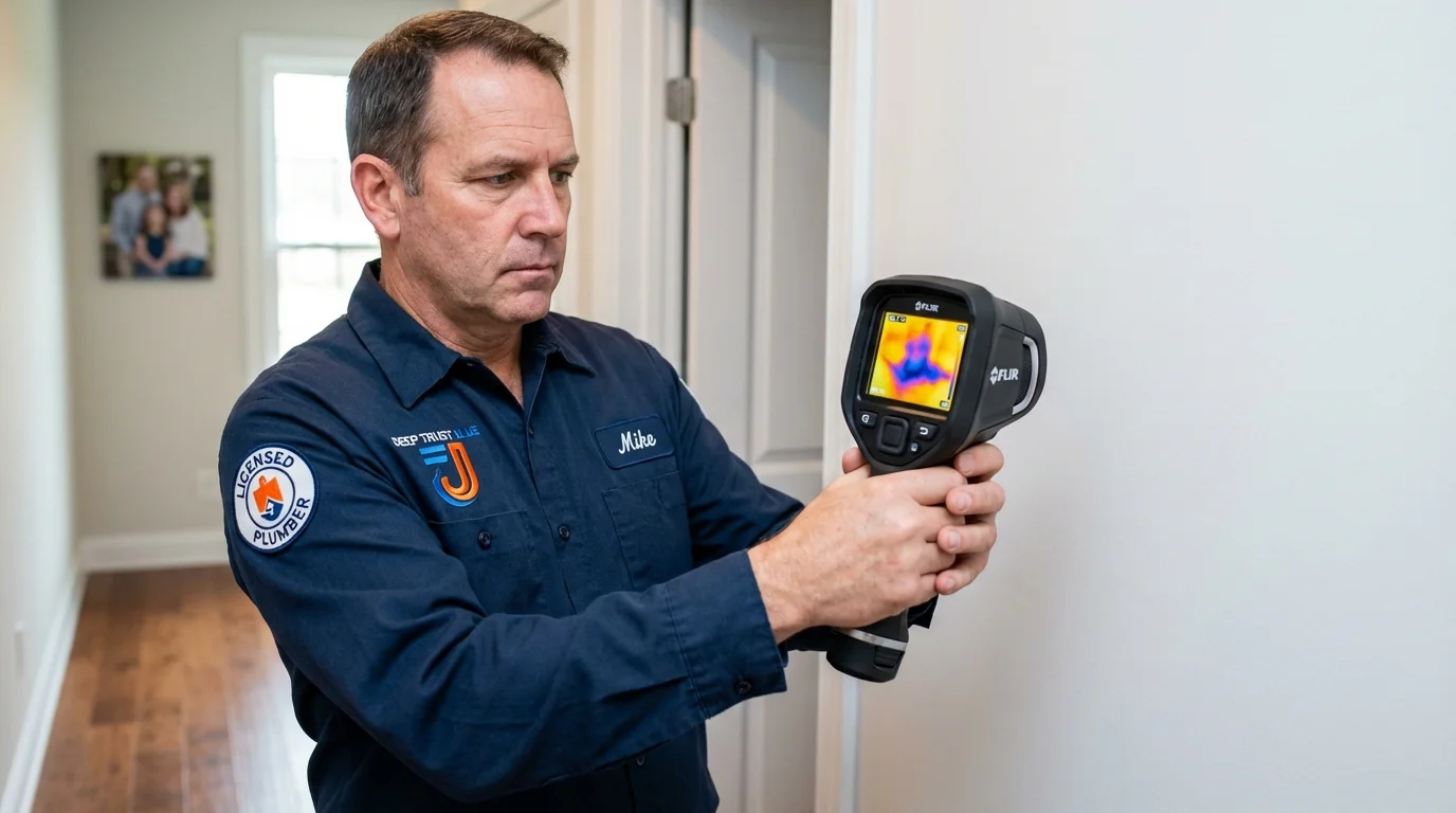 Thermal imaging leak detection by Johns Plumbing LLC in Chickasha